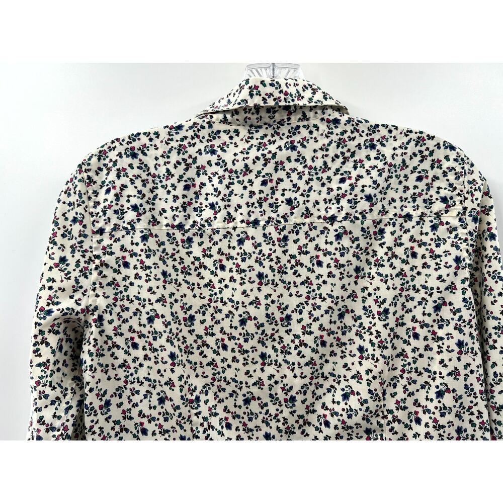 Brooks Brothers Womens Multicolor Floral Cotton Long Sleeve Button Down Shirts 2 - Picture 8 of 9